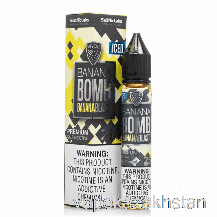 Vape Disposable Iced Banana Blast - VGOD SaltNic - 30mL 25mg